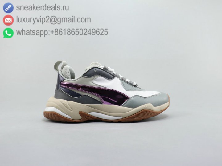 Puma Platform Trace Retro Women Sneakers Grey&Purple Size 35.5-40
